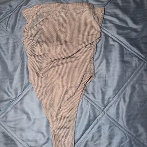 Woman’s tube top bodysuit
